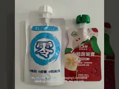 Spout Stand Up Bag Juice Milk Tea Soy Milk Energy Drink Wine Cocktail Milk Liquid Fruit Puree Ketchup Sauce Suction Spout Bag