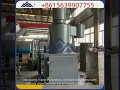 800 - 1200 Degrees Waste Incinerators Diesel Fuel Small Industrial Incinerator