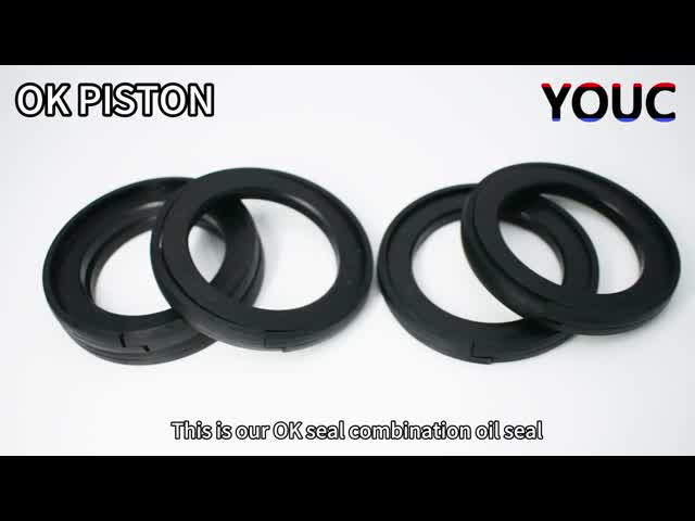 Construction Works hydraulic cylinder piston seals POM NBR  OK Seal 75mm