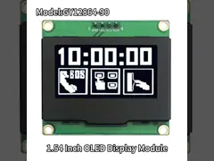 1.54 Inch OLED Display Module White Color 128x64 Pixels SSD1309 I2C Interface