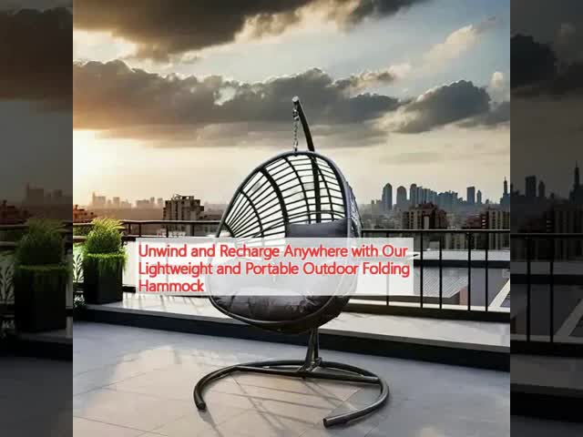 Unwind Recharge Anywhere Lightweight Portable Outdoor Folding Hammock
