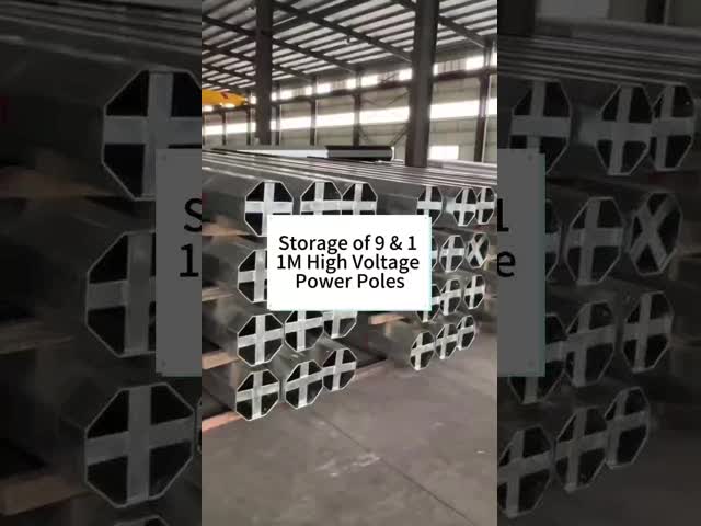 9m 10m 12m Galvanized Steel Power Transmission Pole, Electric Support Tower for Utility, Overhead Lines & Power Grid