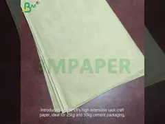 High - Extensible Sack Kraft Paper 70-100g For 25kg 50kg Cement