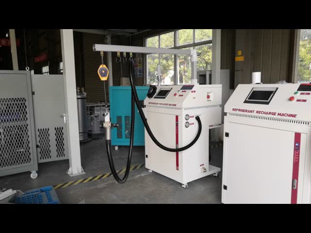 二重充填システム 炭化水素冷却剤充電機 R290 R600a 冷蔵庫充電機 ビデオ