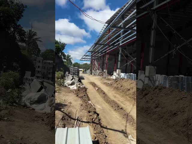 製造済み 幅広く 軽鋼構造 工業建築 鉄構造 倉庫 工房 鉄製 プリファブ 建物