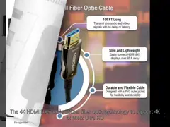 High Performance Audio And Video HDMI Fiber Optic Cable Up To 4K 10m  50m
