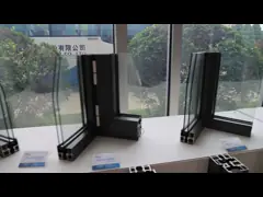 Insect proof Aluminium Casement Window Heat Insulation Impact Resistant