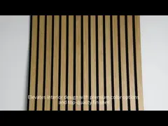 Panneau acoustique en ardoise de bois de haute performance raffiné et amélioré esthétiquement