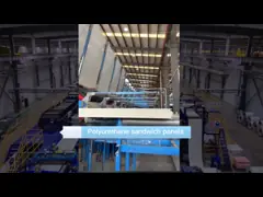 50mm Thickness PU Sandwich Panel Temperature Resistance Width Of 1000mm