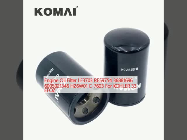 エンジンオイルフィルター LF3703 RE59754 36881696 6005021346 H26W01 C-7603 コーラー 33 EFOZのために