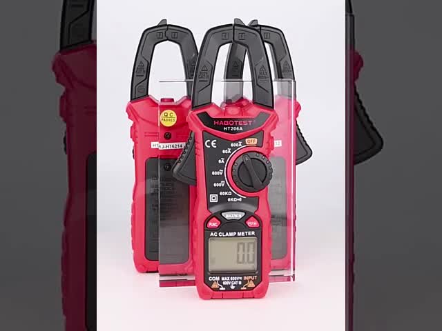 Verificador verdadeiro do medidor da braçadeira da escala HT206B 60V 60A do RMS auto