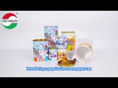 Eco-Friendly Round Paper Box Ice Cream Cardboard Paper Tube For Sustainable Packaging