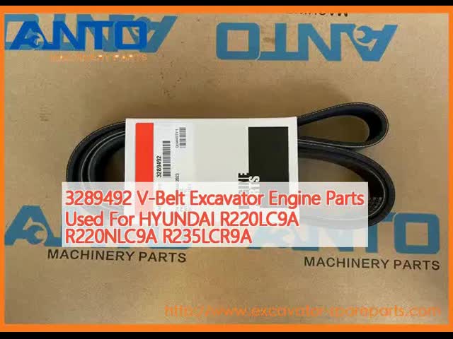 3289492 V-Belt Excavator Engine Parts For HYUNDAI R220LC9A R220NLC9A R235LCR9A