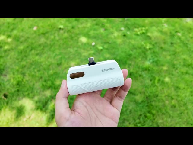 コンパクト ABS 5000 Mah パワーバンク USB C バッテリーパック 15W 18W