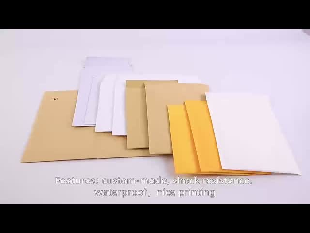 Compact 6x9 In Kraft Paper Bubble Bags Biodegradable Paper Bag Protector For Jewelry