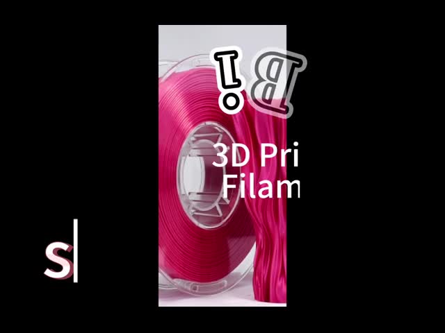 PLA Filament Silk Rose Red 3D Printer Filament with Printing Temperature 170-230C