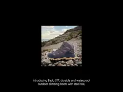 Men's Lightweight Leather Boots Waterproof Stay Dry Comfortable On Hiking Trips