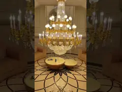 High Quality Brass Commercial Chandelier Lighting E14 Light Source