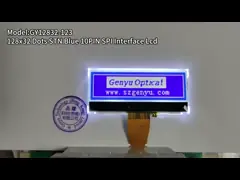 2.18 Inch COG Graphic LCD Display 128x64 Dots STN Blue 10PIN SPI Interface