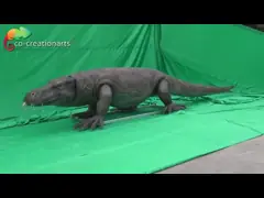 Realistic Animatronic Komodo Dragon With Dynamic Motion & Natural Habitat Detailing