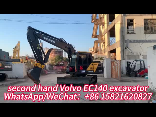中古のボルボ クローラー 掘削機 ボルボ Ec140d 14 トン 長時間作業時間