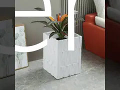 Jardín impresionante con nuestros plantadores de arcilla de fibra duradera D440 * 390MM