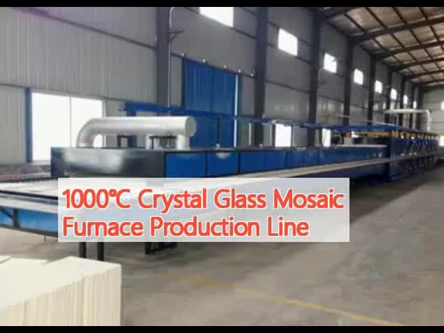 1000°C Forno de mosaico de vidro cristalino Linha de produção