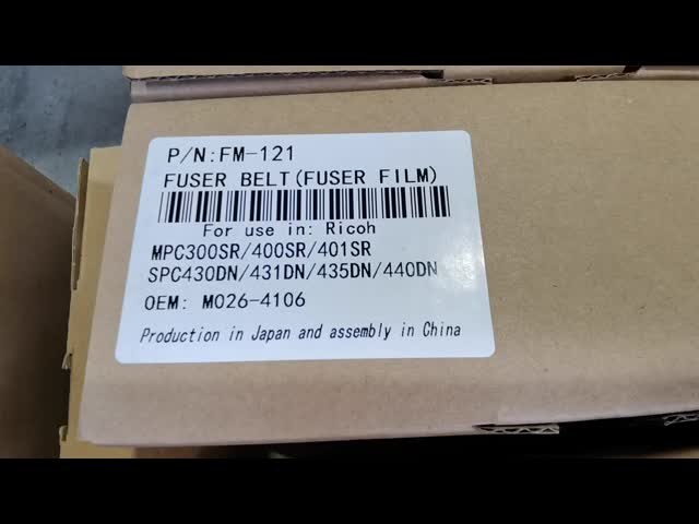 OEM Fuser Film M026-4106 para a Ricoh MPC300SR 400SR 401SR SPC430DN 431DN 435DN 440DN Fuser Belt Fixação de Film Sleeve Copying Parts HONGTAIPART