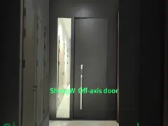 Powder Coated Aesthetics Solid Aluminum Exterior Doors For Main Entrance