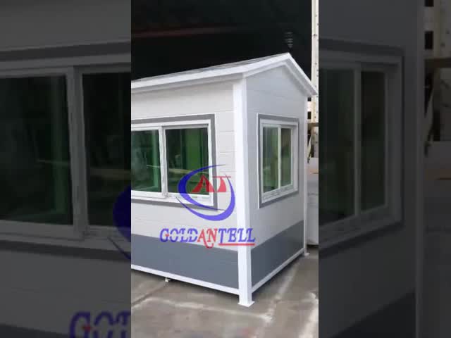 OEM Tamanho Cabina de segurança Casa de guarda Cabana de ar livre Quiosque temporário portátil