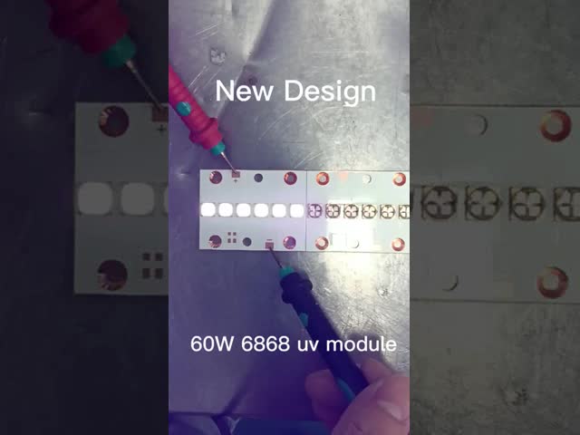 60W 6565 6868 365nm-405nm印刷機 405nm UV LED モジュール 3Dプリンター