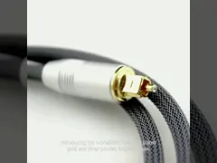 [Factory Outlet] Toslink Plated Golden Silver Port Knited Rope For Audiophile HiFi Subwoofer Speaker 1.2M 2M