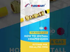 Tube Fitting 3/8 Inch Flare X 3/8 Inch Male NPT Brass Half-Union Gas Adapter 3/8'' Male Flare to 3/8'' NPT Propane Fittings