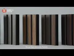 Panneaux à dalles en bois acoustique pour les murs et les plafonds 600x2400 mm