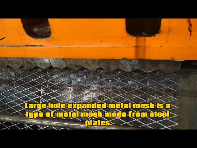 Stretched Diamond Expanded Metal Mesh For Grating Roof Platform