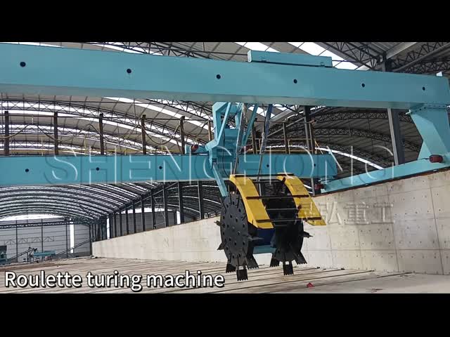 Groove Type Compost Turning Machine with 2 Cubic Meter Cubage and 0.8-1.5m Turning Height for Agriculture Application