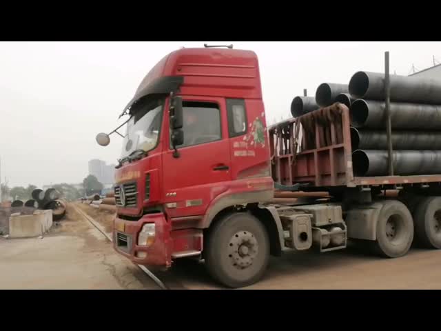 ASTM A53 A795 A252 SSAW 炭素鋼管 WT 6mm - 25mm 流体伝送用