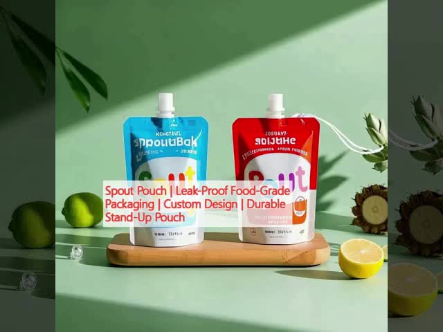 環境に優しいプラスチック複合材料 マイラー スタンドアップポック スプートスープポック 再利用可能なジュースポック