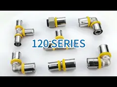 Chrome Plated Pex Press Fittings Corrosion Resistant Brass Push To Connect Fittings