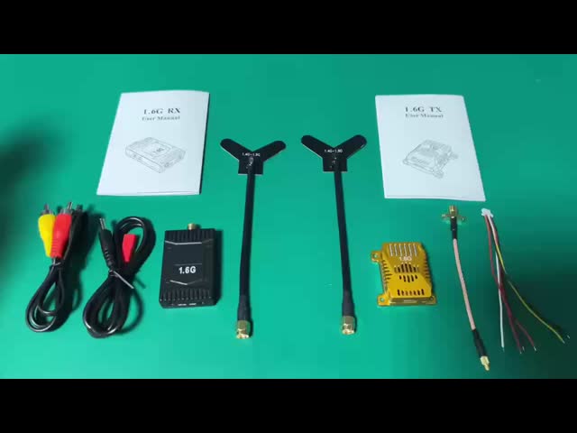 1.6Ghz 3W FPV VTX VRX 無人機のビデオ送信機と受信機