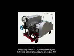 Hidro bomba elétrica do teste para o preço no abastecedor dos testes de pressão da água dos testes de pressão da caldeira video