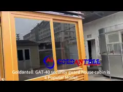 Şekilli Çelik Yapı Güvenlik Kabin Özel Boyut ve Renk Isıtma Çevre dostu