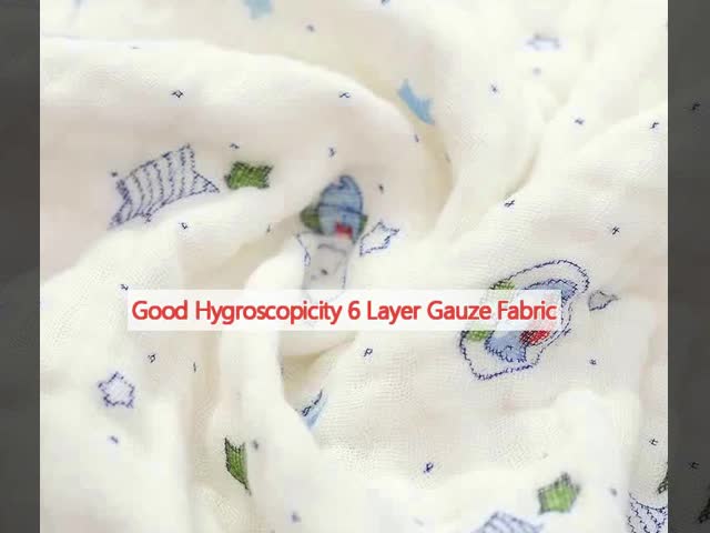 Boa camada Gauze Fabric do Hygroscopicity 6