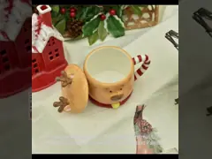 كوب قهوة عيد الميلاد 3D الإبداعي في شكل غزال