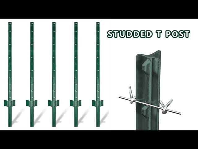 Powder Coated Metal T Posts For Fencing Thickness 0.12-1.50mm Customized