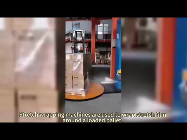 2000kgs 工業用ストレッチラップマシン パレット用の自動縮小ラップマシン