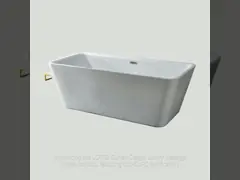 China Customized Multilayer Acrylic Free Standing Bathtubs Deep Soaking For High End Hotel supplier