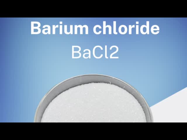 工業用 99% バリウム塩化物 BaCl2 化学材料のための白水晶 Bacl2 * 2h2o