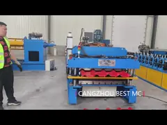 Customized Width Double Layer Roll Forming Machine 8-12m/Min Fast Speed