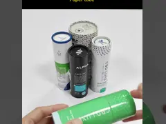 Gepersonaliseerde buisverpakkingsdoos Recyclebare papieren buis voor cosmetische flessen